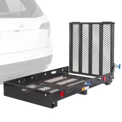 lawnmower Trailer 60''long x 32''wide, 60'' Spring Folding Ramp, View more