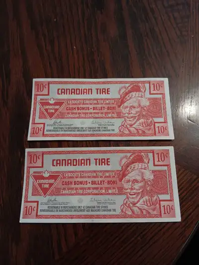Canadian Tire money, View more