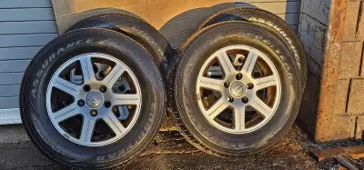 Rim 16 x 6.5 with O/S Tires not recommended for use. Thanks for looking