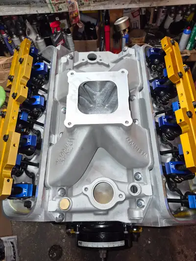 Gen6 502 4 bolt main block, freshly built .030 over wiesco forged pistons, now 509 ci, forged cranks...