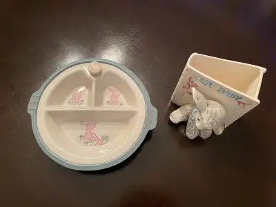 Plat pour réchauffer la nourriture de bébé des années 50, View more