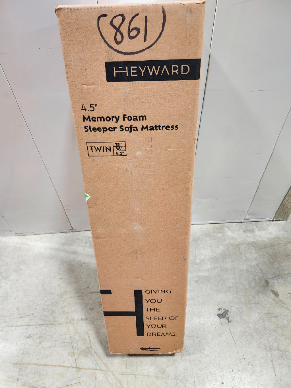 Heyward 4.5” Sofa Twin Mattress, Memory Foam Mattress in Beds & Mattresses in City of Toronto - Image 2