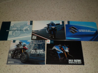 Lot of Vintage 2010's Suzuki Motorcycles color brochures