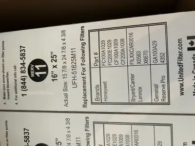 My error is your win. 1/2 price for a box of three furnace filters. See photo for exact sizing.