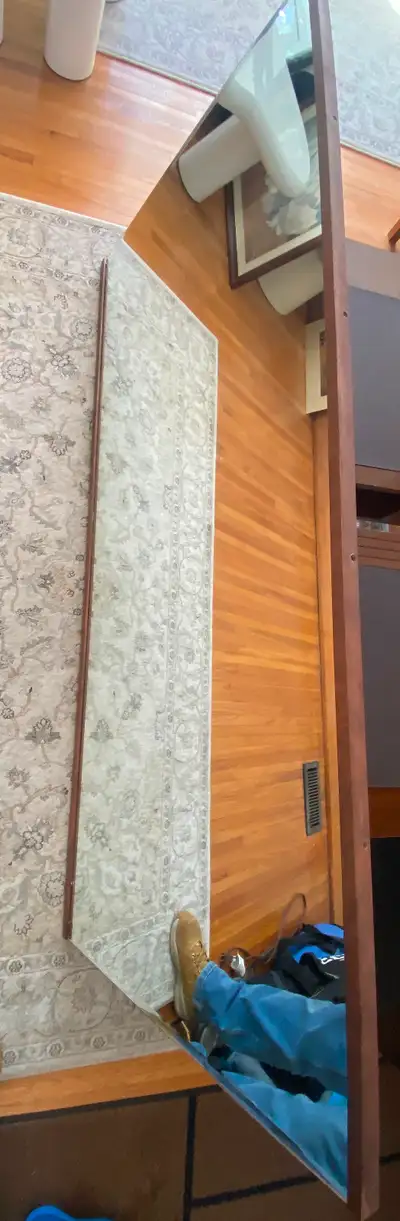 72” Mid-Century Modern Solid Wood Mirror - Minimalist, View more