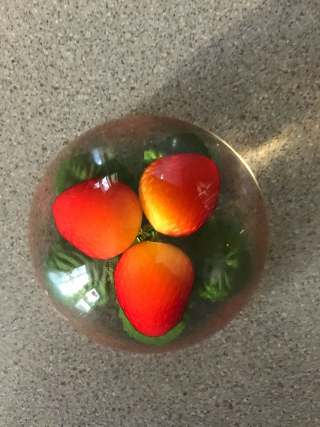 Vintage Strawberries    Paperweight in Arts & Collectibles in Bedford