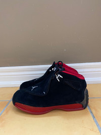 Brand new Air Jordan 18 Youth size 7Y Black and Red