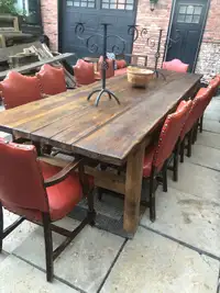 Dining table 6 ft long with matching bench for 850