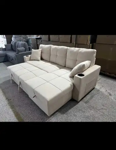 Sofa Clearance Big Comfy Sectional Sofa Reversible Couch Set, View more