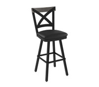 4 Amisco Snyder Black Counter Stool