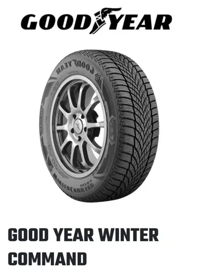 Pneus d’hiver haute gamme GOOD YEAR WINTER COMMAND 225 60 18 Comme neuf ! 11/32 de profondeur chaque...