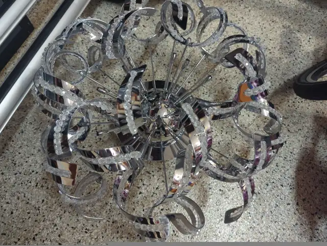 Orion Crystal Chandelier 12 bulbs in Indoor Lighting & Fans in Markham / York Region - Image 6