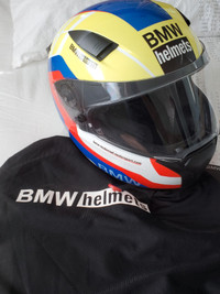 Brand new, never worn, RARE BMW Motorcycle Race Helmet