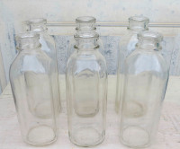 VINTAGE GLASS MILK BOTTLES - WATER BOTTLES - CABIN SPECIAL