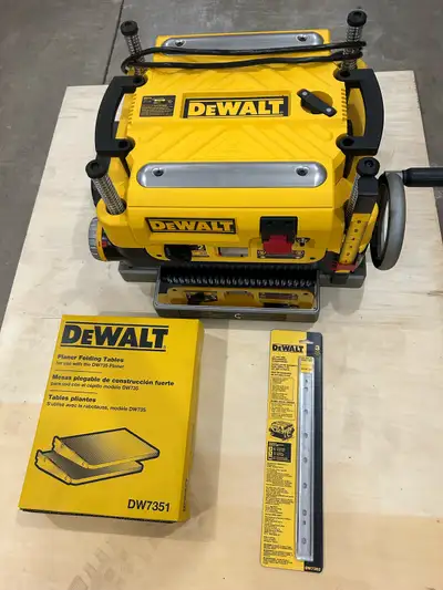 New Dewalt DW735 planer+spare blades+extensions, View more