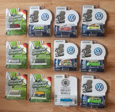 V-Dub VW Volkswagen Greenlight diecast vans, View more