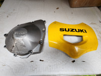 Suzuki GSX600 Katana 600 Left Side Engine Cover Center Plastic
