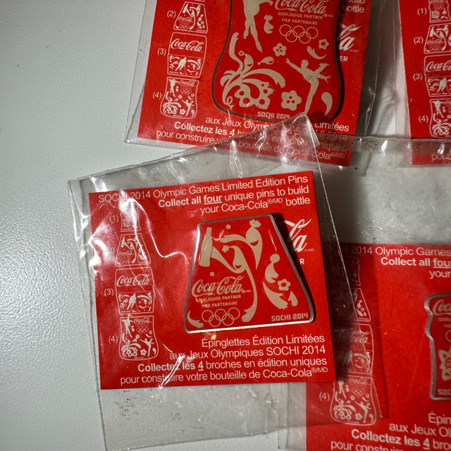 Sochi 2014 Olympic Games Limited Edition Coca - Cola Pins  in Arts & Collectibles in Oakville / Halton Region - Image 2