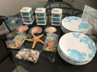 Lanterns , Candles , Plastic Plates , Sea Shells and Starfishes