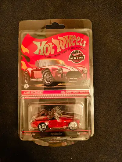 HOT WHEELS RED LINE 1965 SHELBY COBRA 427 S/C CLUB EXCLUSIVE, View more