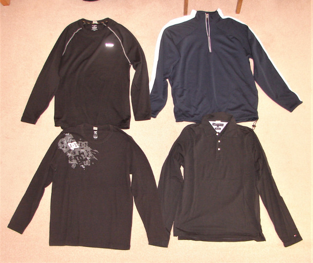 Shirts (some new) - sz L,  Jeans - sz 34, Winter Jckt - L tall dans Hommes  à Comté de Strathcona