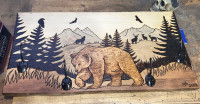 wood burning art