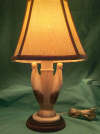 VINTAGE MARBLE TABLE LAMP