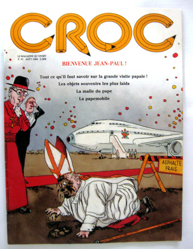 CROC No. 61 AOUT 1984...SPECIAL VISITE PAPALE//JEAN PAUL 11 dans Art et objets de collection  à Ouest de l’Île