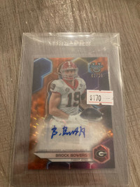 Brock bowers bowman best auto /25 nfl draft