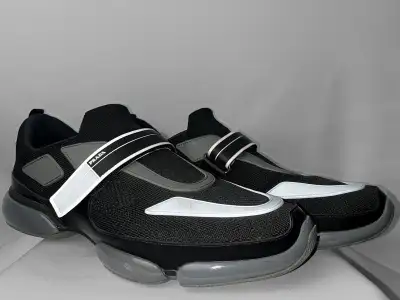 Prada Cloudbust Sneakers, Black/Grey — Men's Size US 13 (UK 12), View more