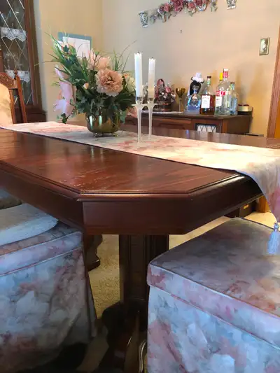 Dinning room table, 6 chairs, View more
