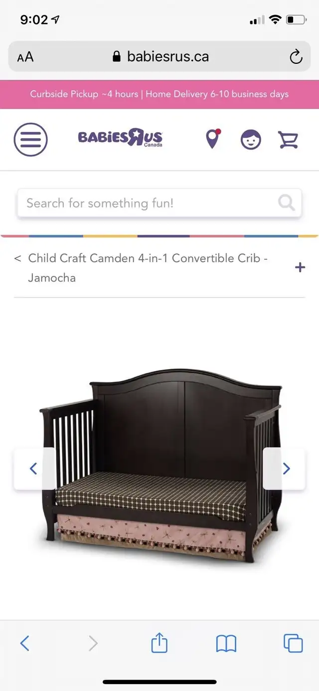 Bily Sydney black 4 in 1 wood crib in Cribs in Edmonton - Image 4
