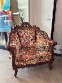 Antique  divan chaise fauteuil 