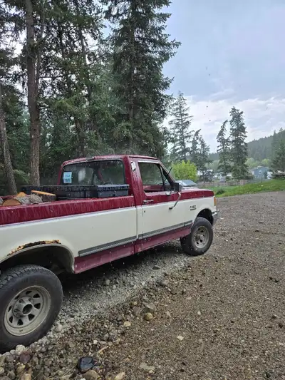 1 - 1990 Ford runs works used as daily to Kamloops and back 1 - 1981 GMC fun lifted goes everywhere...
