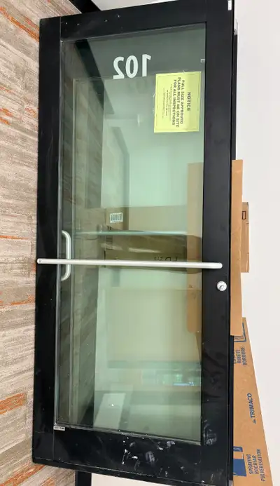 Set of 2 Commercial Aluminum Doors – Double Opening, View more