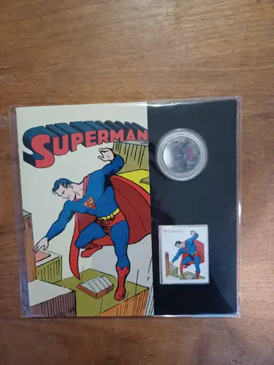 Superman coin and stamp set 2013 Royal Canadian Mint, View more