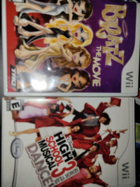 Wii games Bratz and Hich School Musical 3