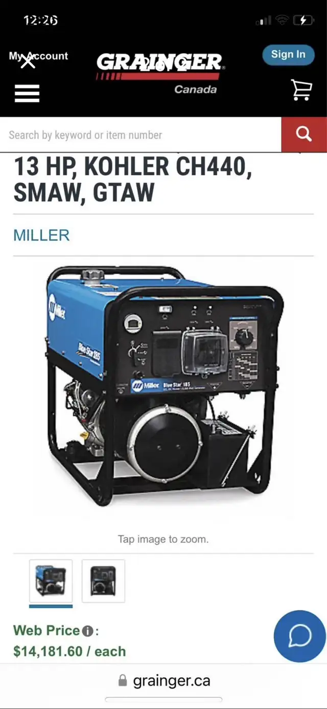 miller blue star 185 welder generator in Power Tools in Kawartha Lakes - Image 3