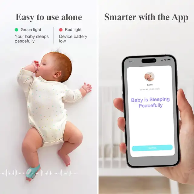 NEW Smart Baby Infant Monitor Sock: Sleep/Heart Rate 0-12 Months63235120930305124