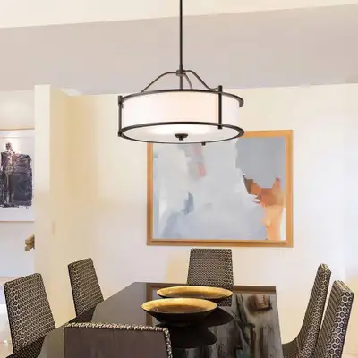 Drum Pendant Light  - NEW IN BOX, View more