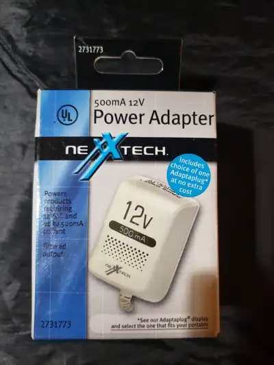 New Nexxtech 500mA 12V power adaptor, View more