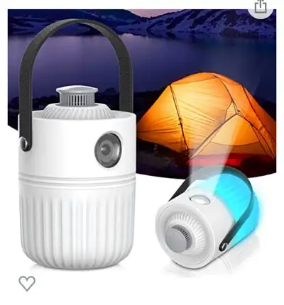Camping Lantern Rechargeable,6 Colors LED Tent Light with 1200LM Flashlights,IPX4 Waterproof,3 in 1...