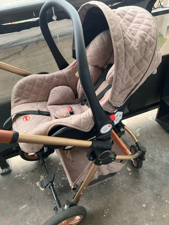 Beautiful Stoller pram baby carriage, car seat $400 obo in Strollers, Carriers & Car Seats in St. Catharines - Image 9