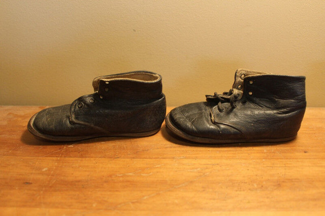 Old Antique Pair of Child's Shoes in Arts & Collectibles in London - Image 3