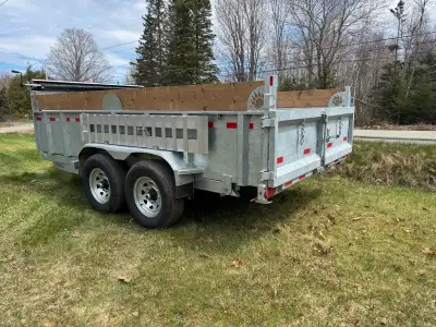 SALE SALE SALE JUST THIS ONE TRAILER IS ON SALE! 12,975.00 2025 Bearco 6'x12' Galvanized Dump Traile...