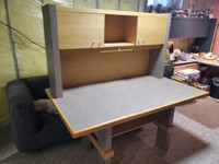 Custom made desk w/hutch