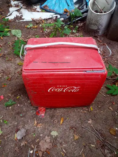 Vintage coke cooler fair condition.as is., View more