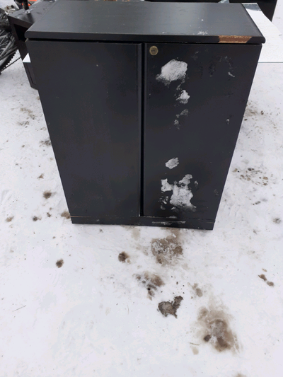 Wood Lockbox With Shelves, Black. I deliver!, View more