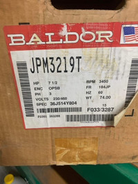 JPM3219T BALDOR 7.5HP Pump Motor