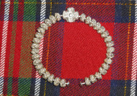 Vintage Solid silver Celtic bracelet.